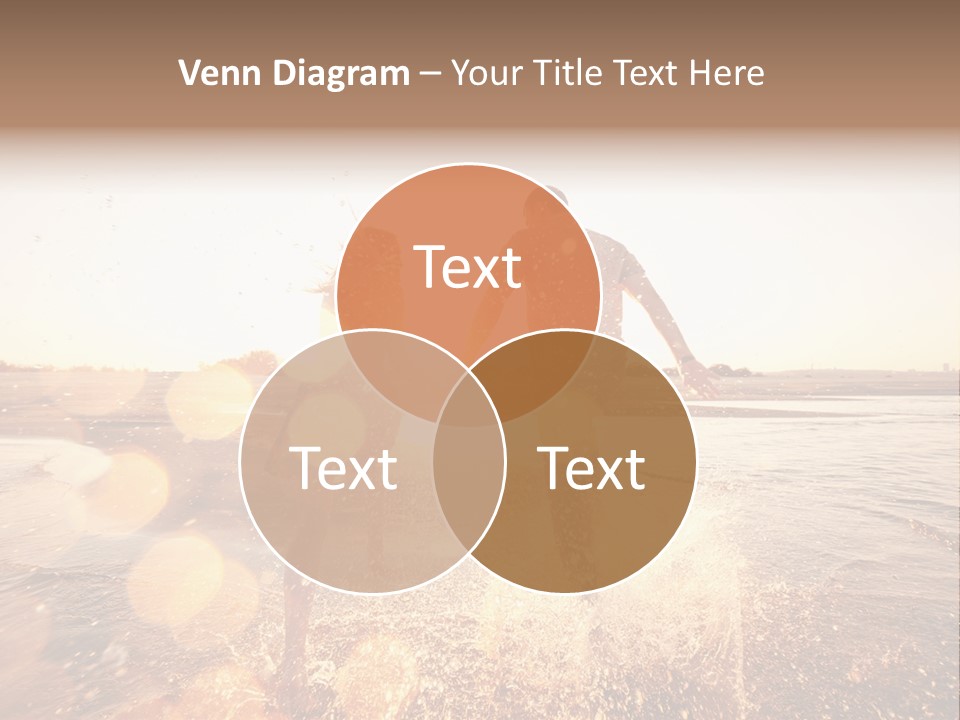 Run Across The Sea PowerPoint Template