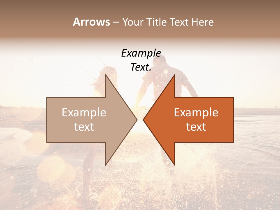 Run Across The Sea PowerPoint Template