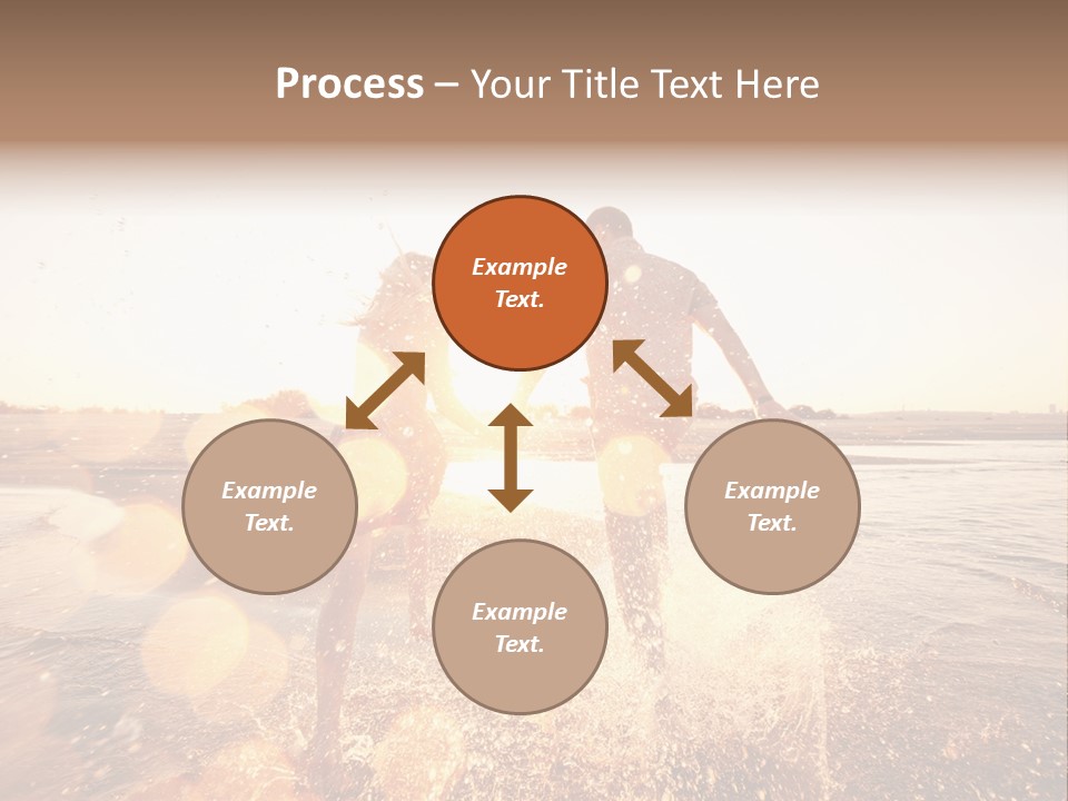 Run Across The Sea PowerPoint Template