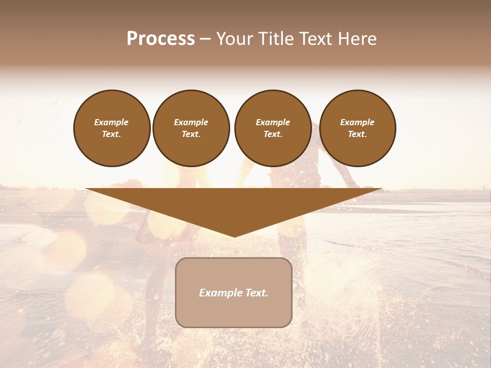 Run Across The Sea PowerPoint Template