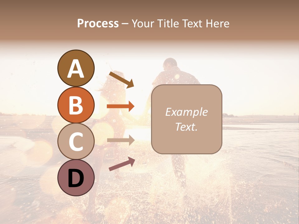 Run Across The Sea PowerPoint Template