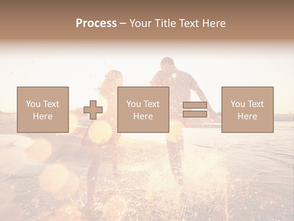Run Across The Sea PowerPoint Template
