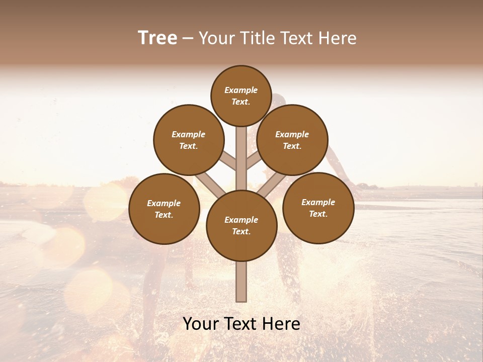 Run Across The Sea PowerPoint Template