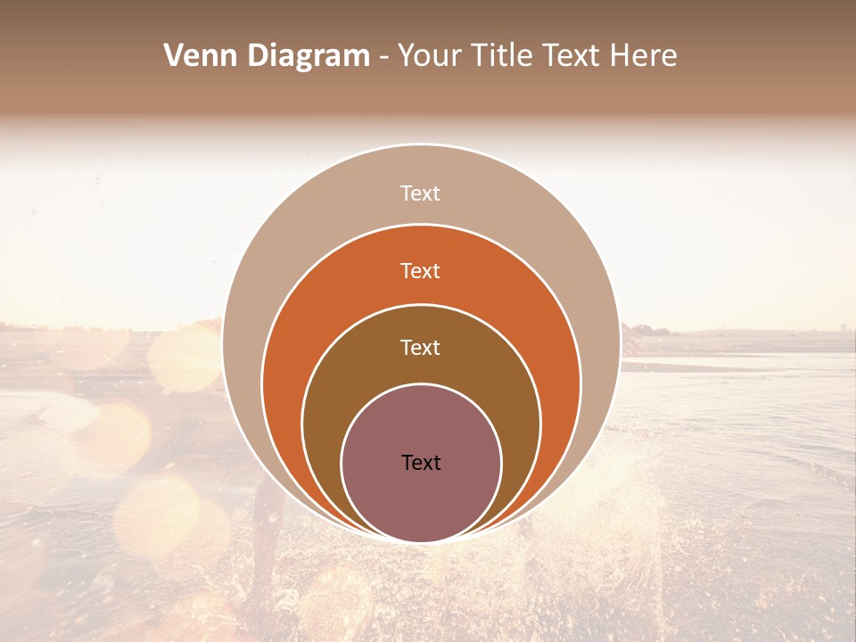 Run Across The Sea PowerPoint Template