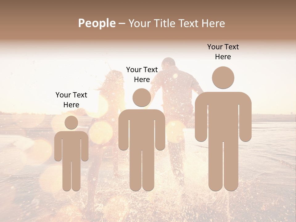 Run Across The Sea PowerPoint Template