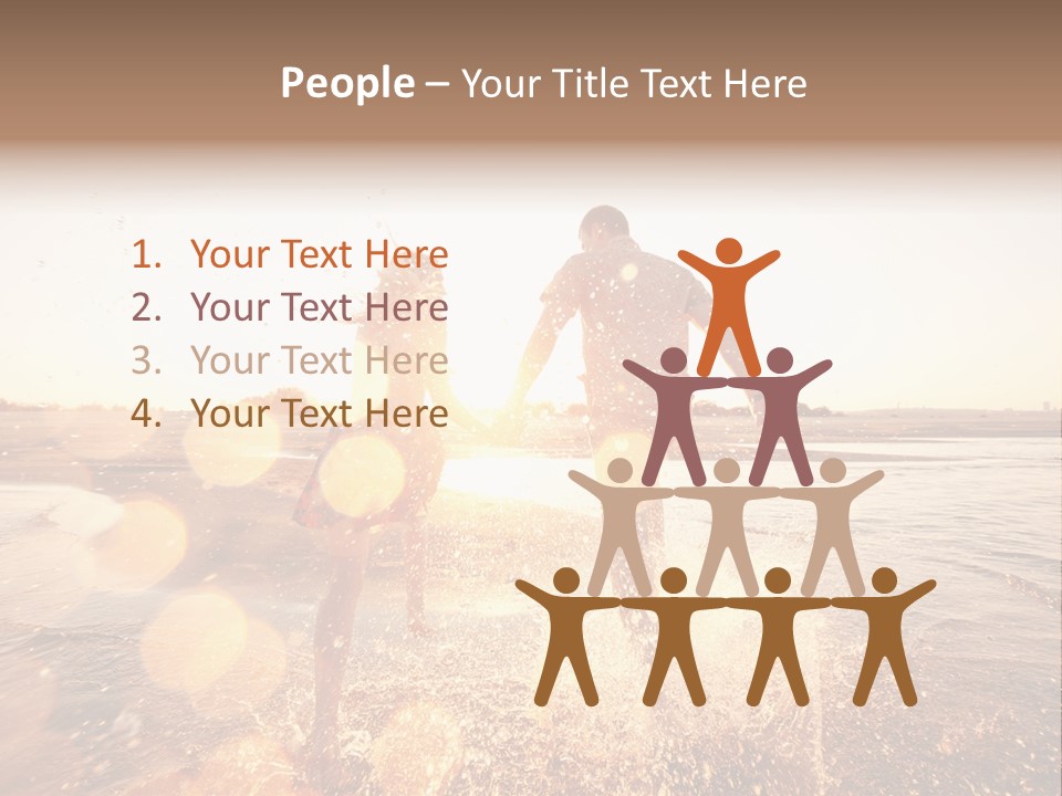 Run Across The Sea PowerPoint Template
