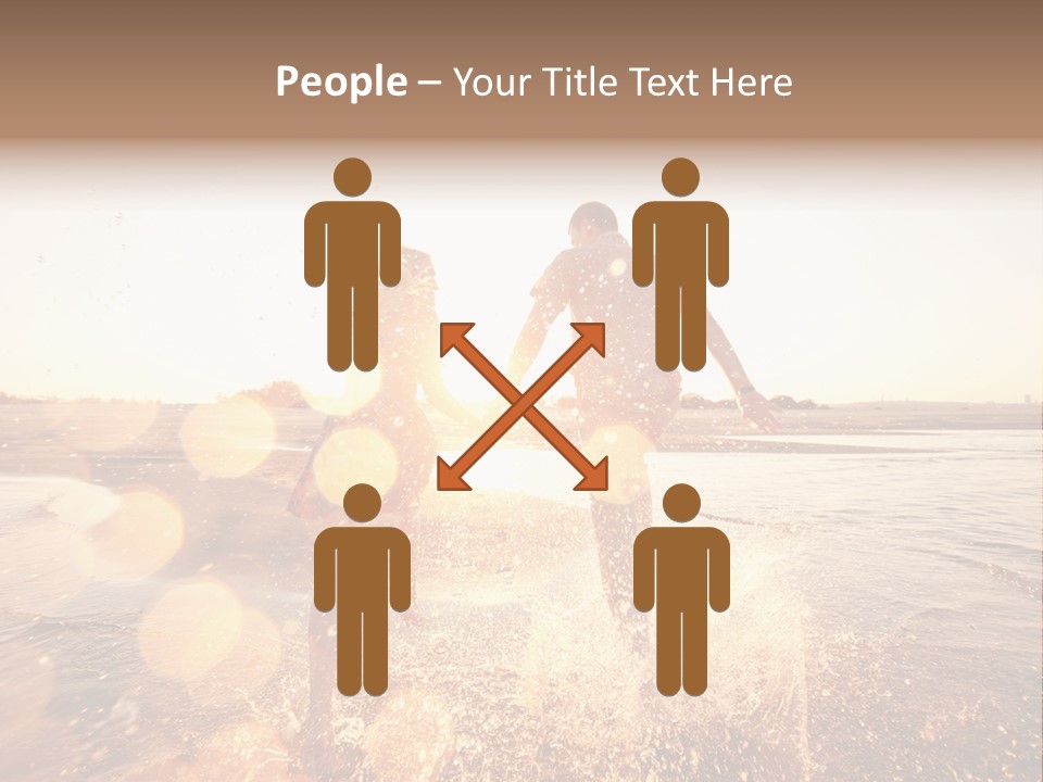 Run Across The Sea PowerPoint Template
