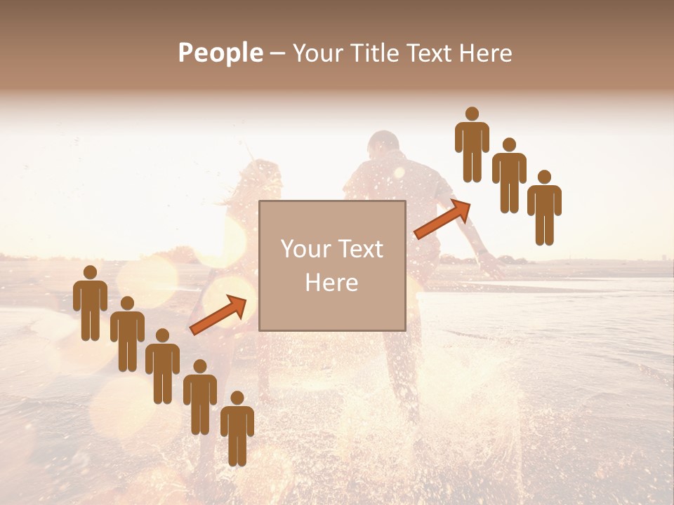 Run Across The Sea PowerPoint Template