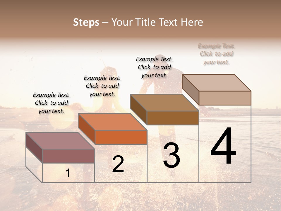 Run Across The Sea PowerPoint Template