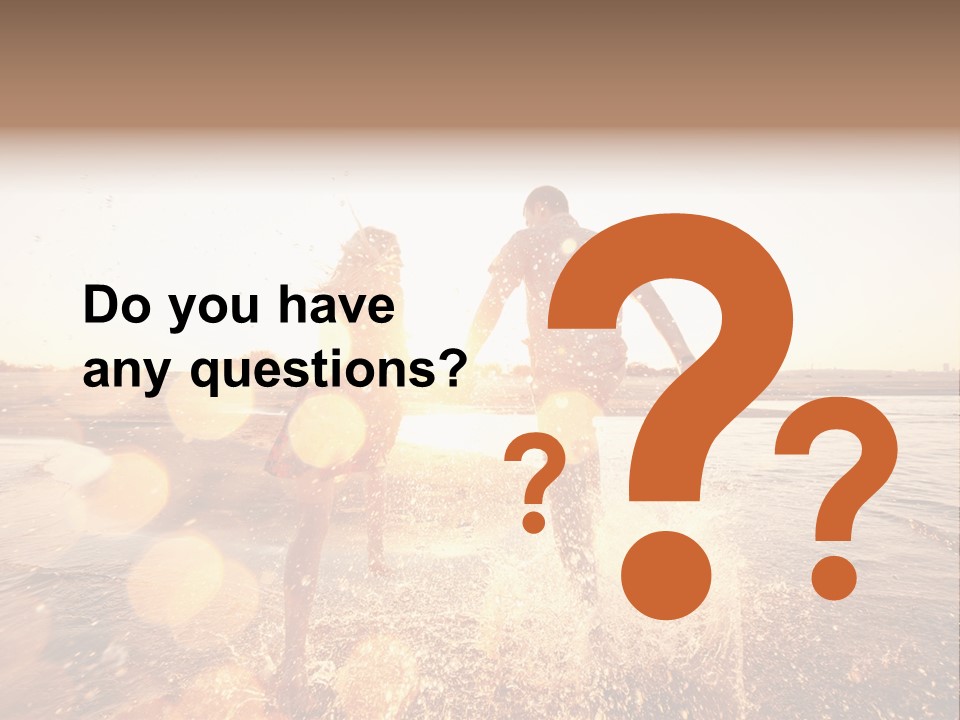 Run Across The Sea PowerPoint Template