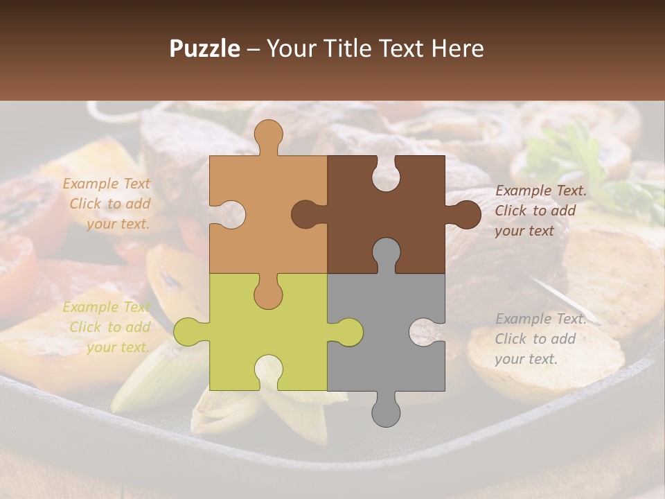 Skewers And Potatoes PowerPoint Template