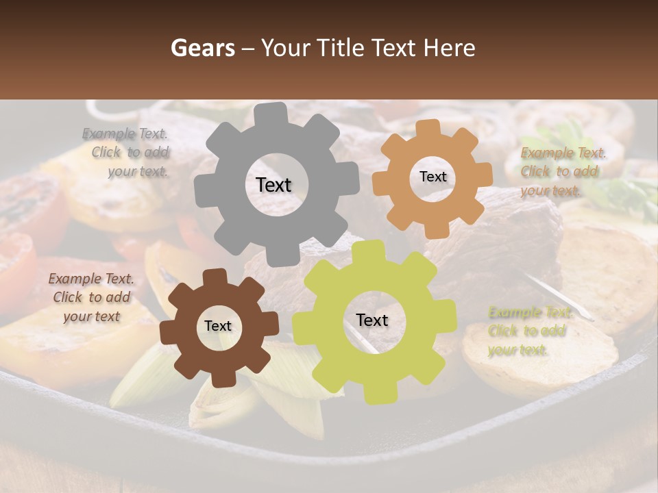 Skewers And Potatoes PowerPoint Template