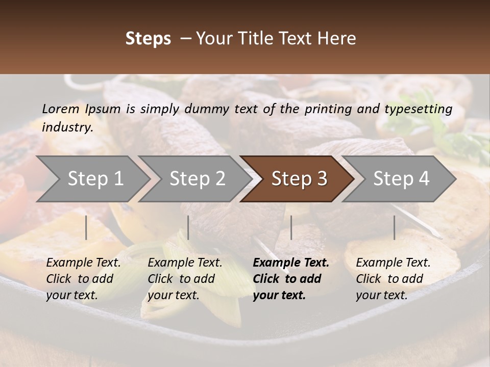 Skewers And Potatoes PowerPoint Template
