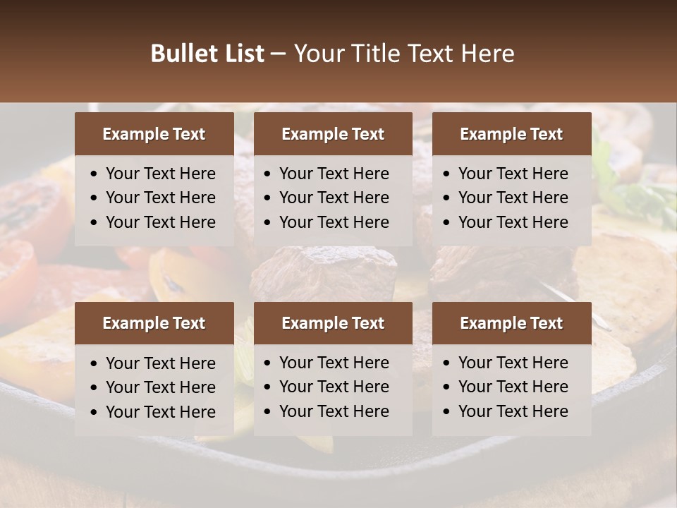 Skewers And Potatoes PowerPoint Template