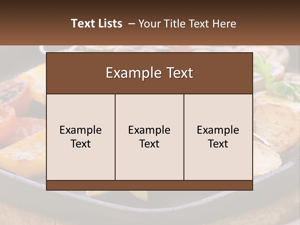 Skewers And Potatoes PowerPoint Template