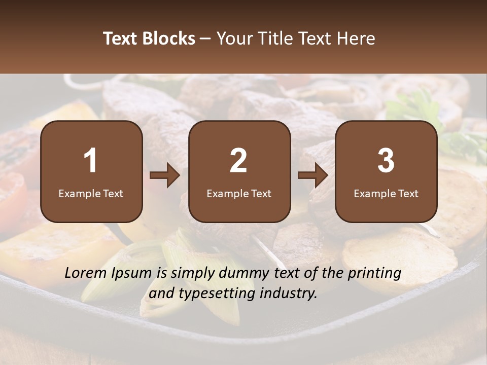 Skewers And Potatoes PowerPoint Template