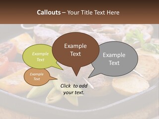 Skewers And Potatoes PowerPoint Template