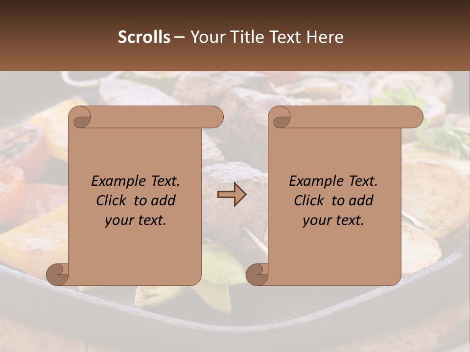 Skewers And Potatoes PowerPoint Template
