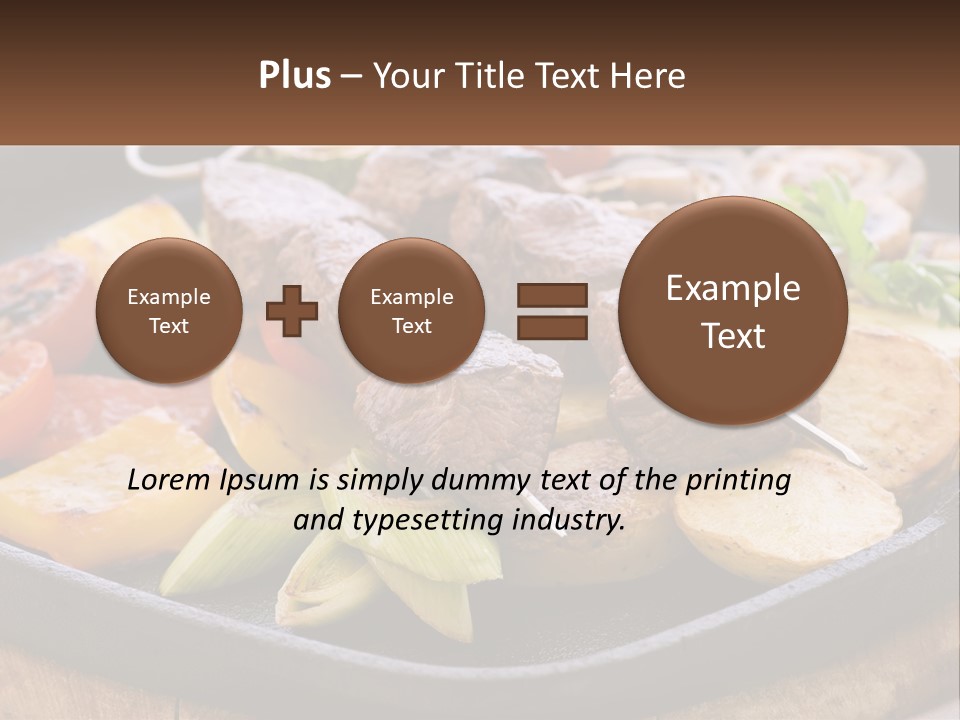 Skewers And Potatoes PowerPoint Template