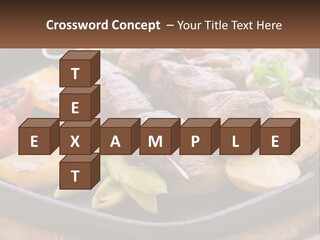 Skewers And Potatoes PowerPoint Template