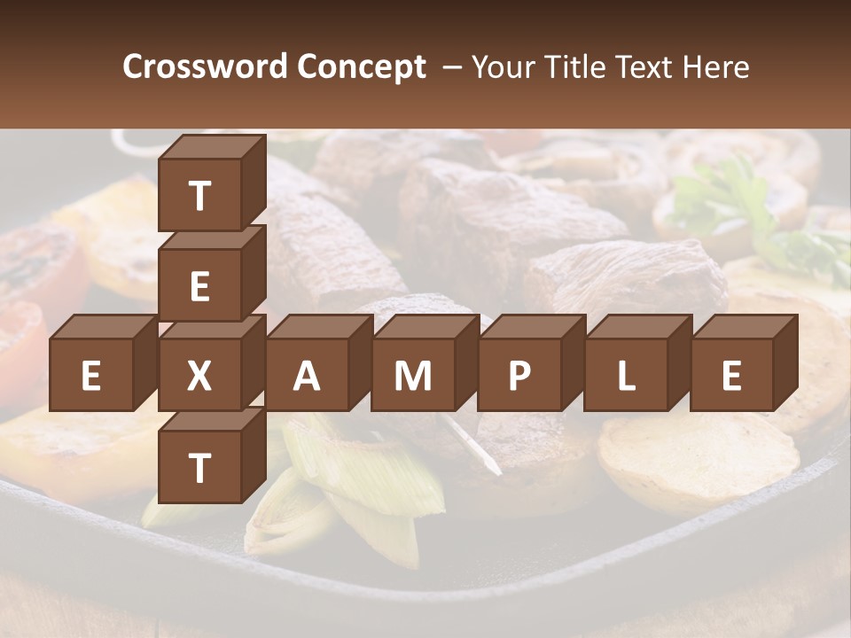Skewers And Potatoes PowerPoint Template
