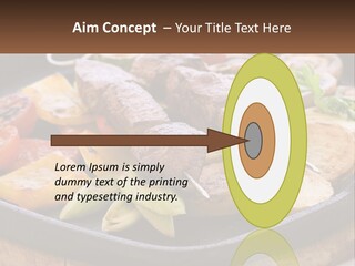 Skewers And Potatoes PowerPoint Template