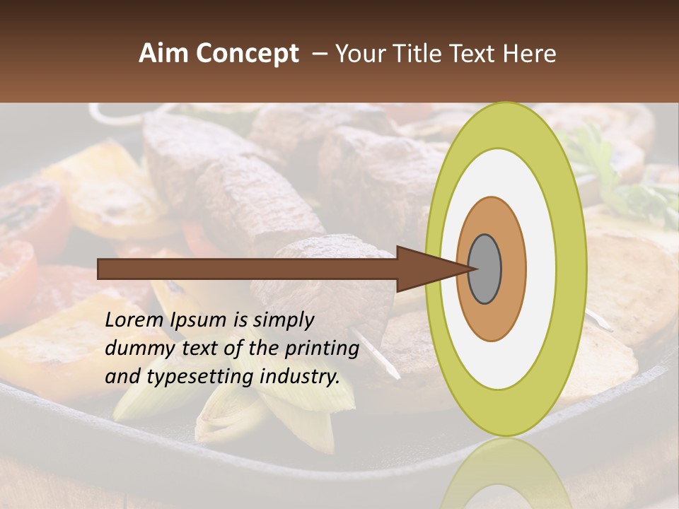 Skewers And Potatoes PowerPoint Template