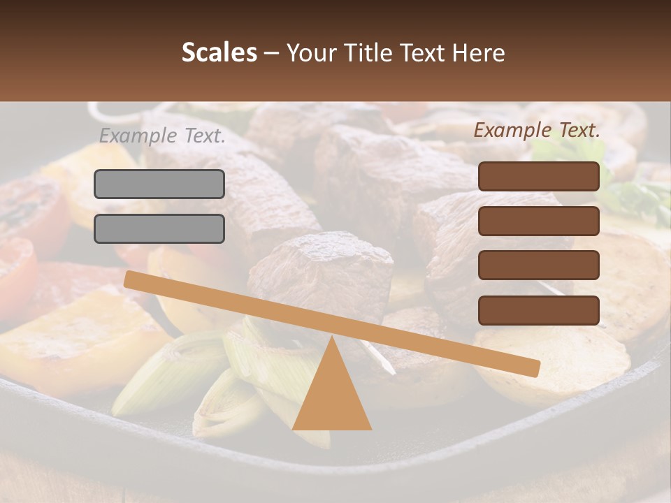 Skewers And Potatoes PowerPoint Template