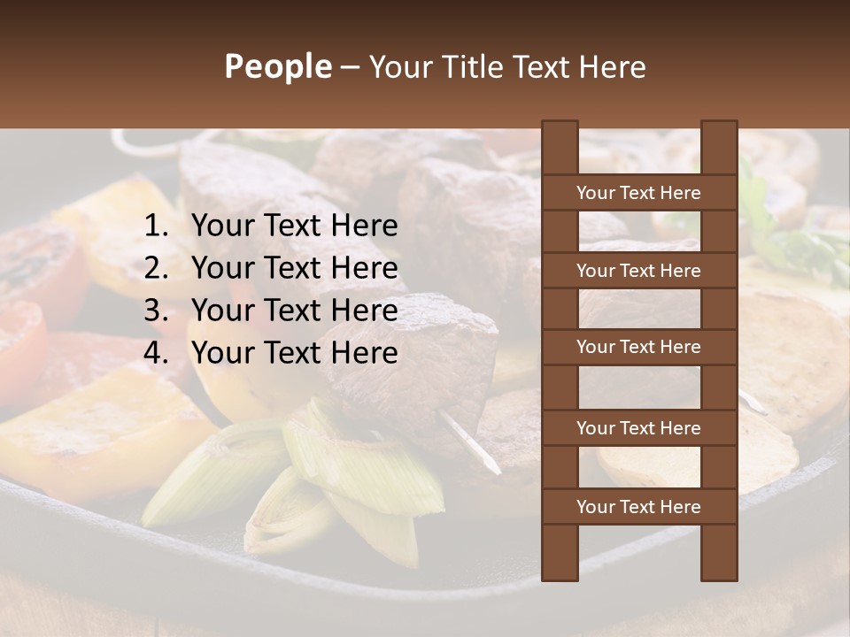 Skewers And Potatoes PowerPoint Template
