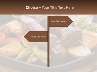 Skewers And Potatoes PowerPoint Template