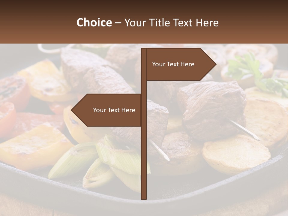 Skewers And Potatoes PowerPoint Template