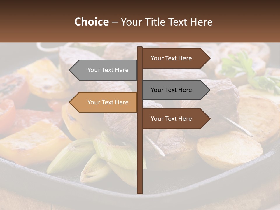 Skewers And Potatoes PowerPoint Template