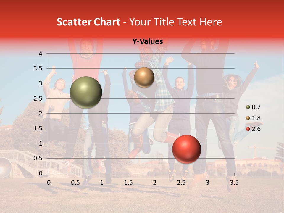 Group Photo In A Jump PowerPoint Template