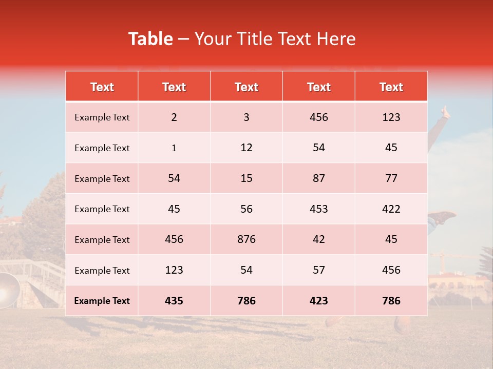 Group Photo In A Jump PowerPoint Template