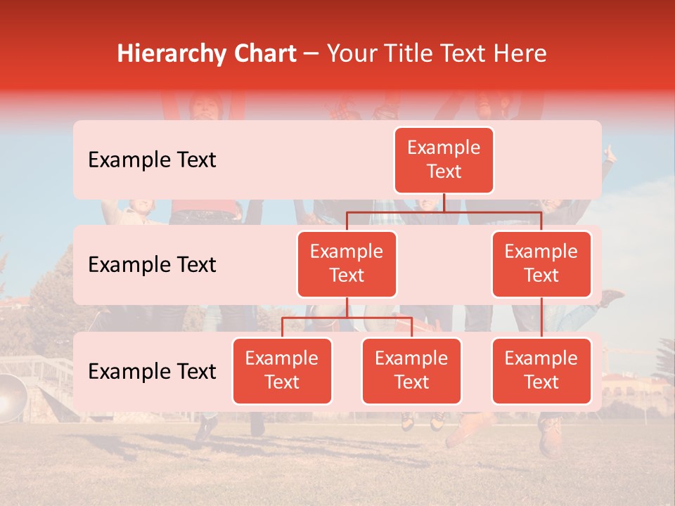 Group Photo In A Jump PowerPoint Template