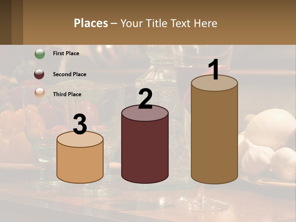 Decanter With Glasses PowerPoint Template