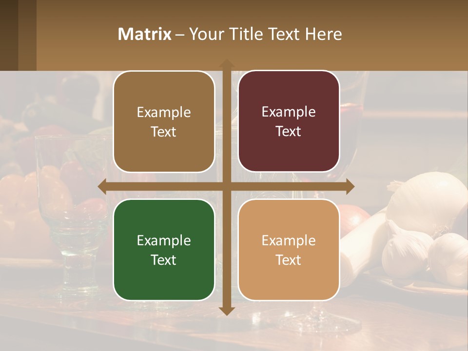 Decanter With Glasses PowerPoint Template