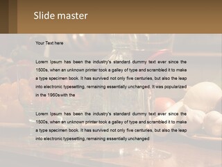 Decanter With Glasses PowerPoint Template