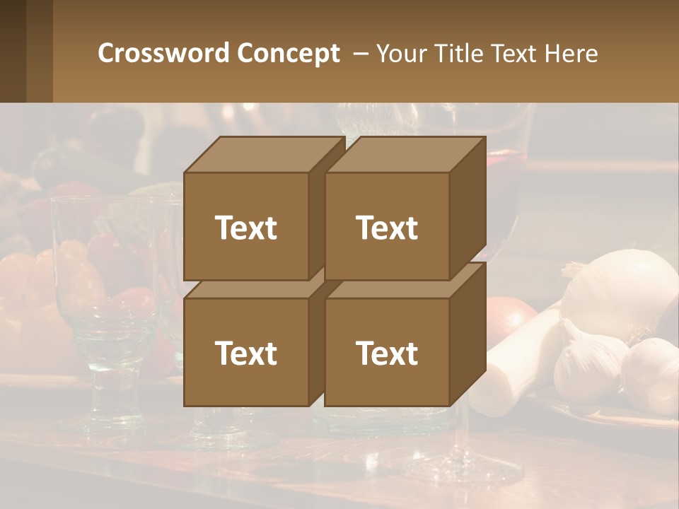 Decanter With Glasses PowerPoint Template