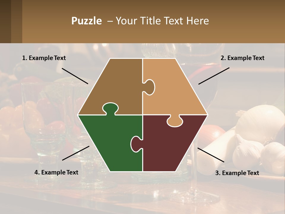 Decanter With Glasses PowerPoint Template
