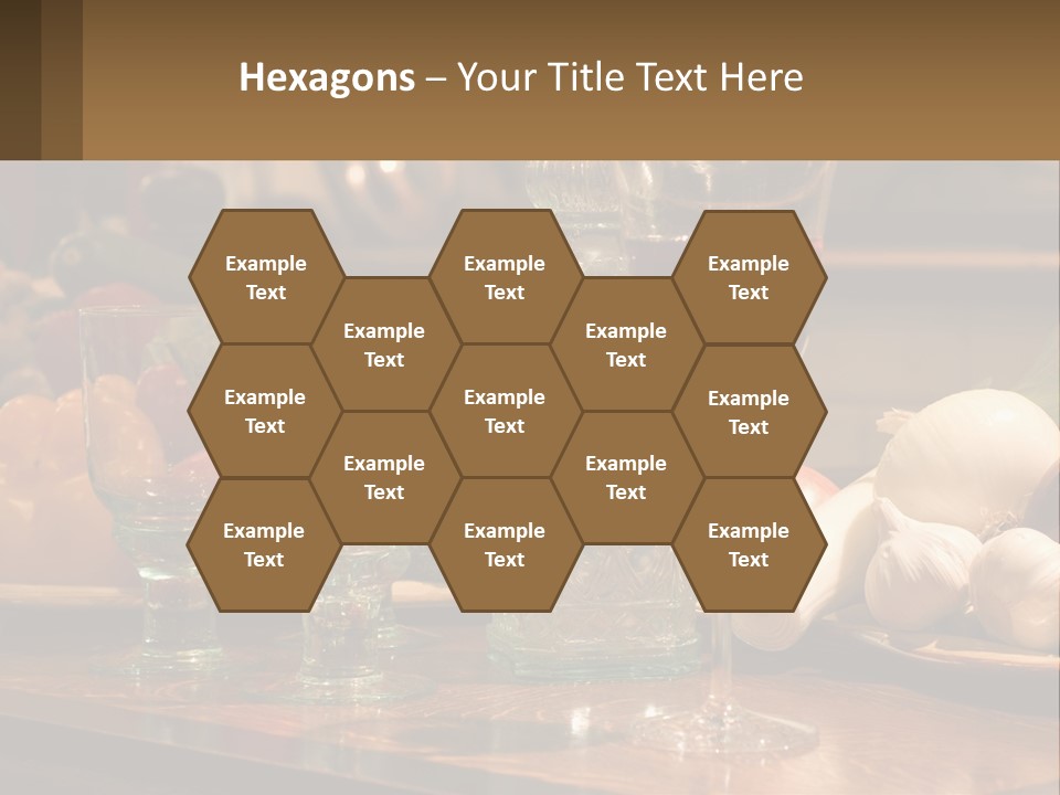 Decanter With Glasses PowerPoint Template