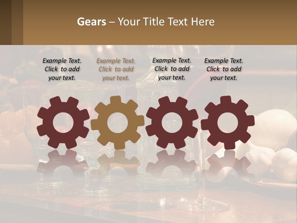 Decanter With Glasses PowerPoint Template