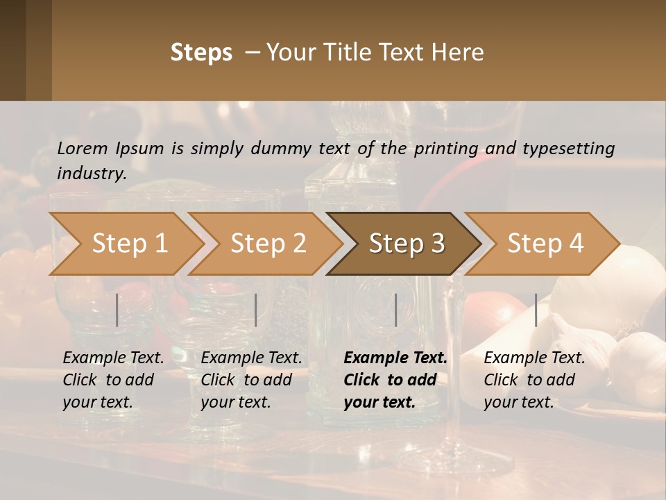 Decanter With Glasses PowerPoint Template