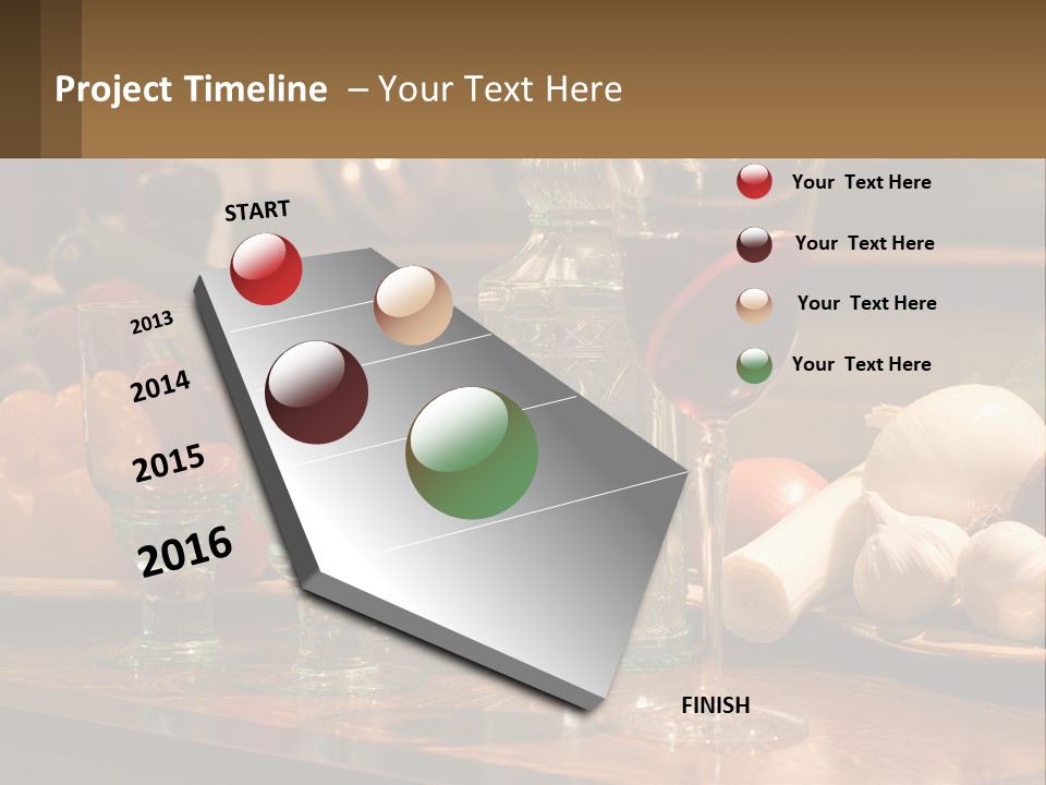 Decanter With Glasses PowerPoint Template
