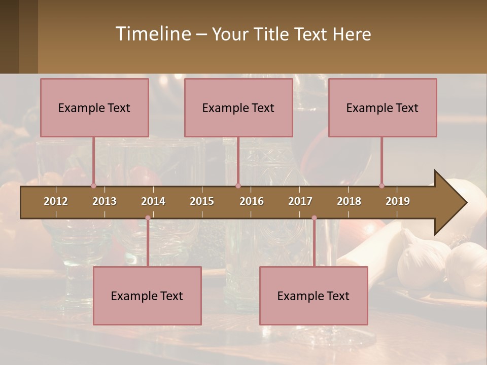 Decanter With Glasses PowerPoint Template
