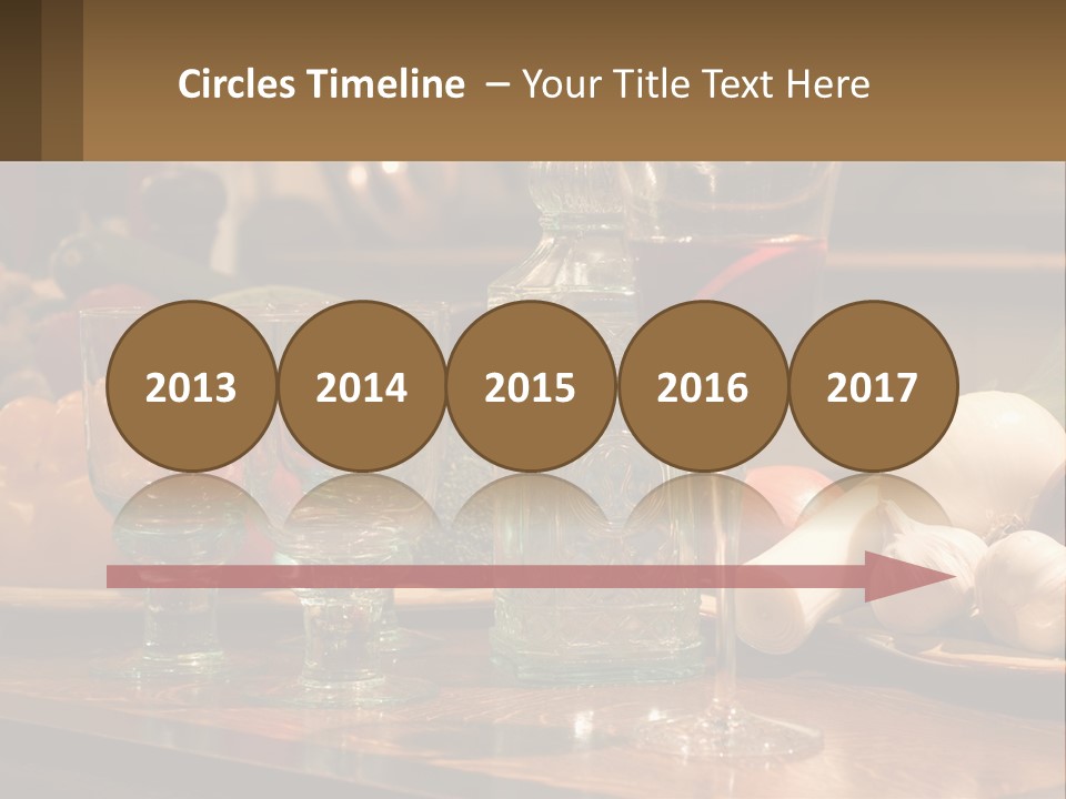 Decanter With Glasses PowerPoint Template