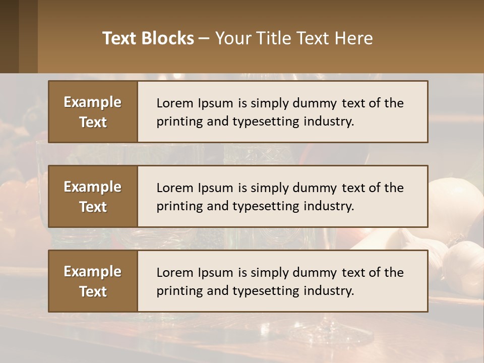 Decanter With Glasses PowerPoint Template