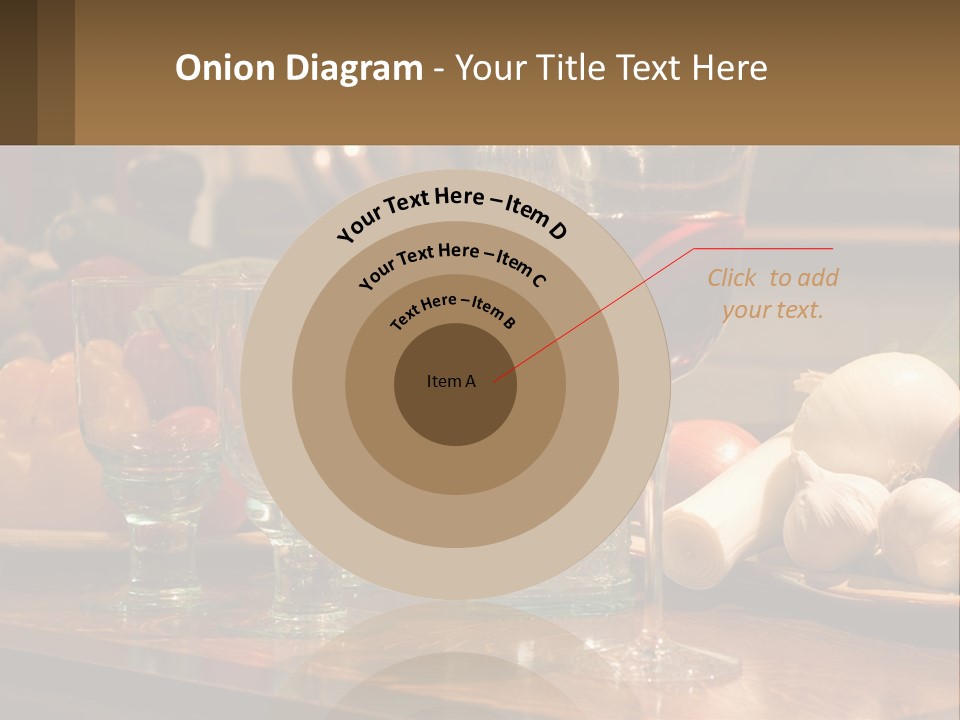 Decanter With Glasses PowerPoint Template