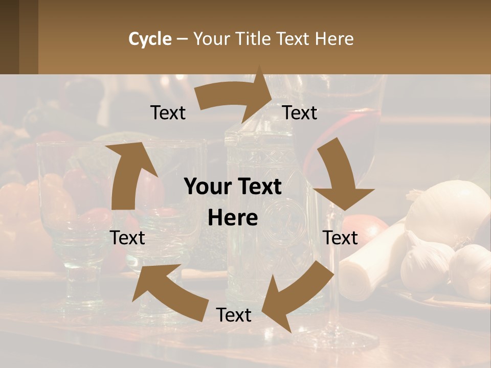 Decanter With Glasses PowerPoint Template