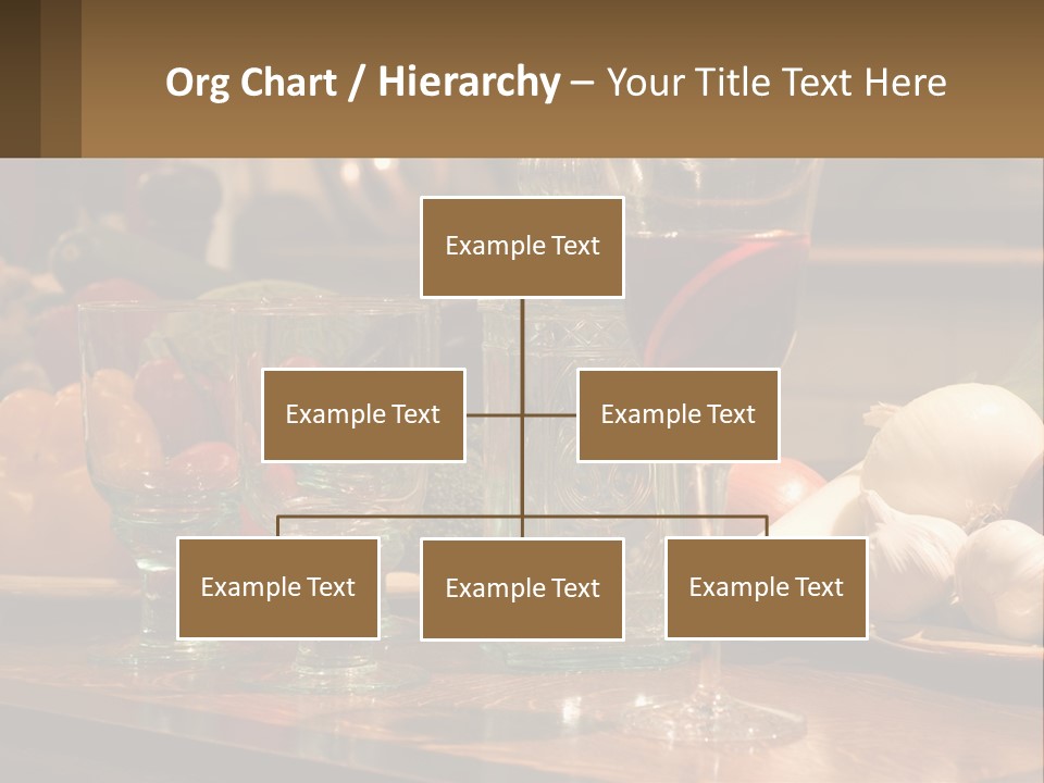 Decanter With Glasses PowerPoint Template